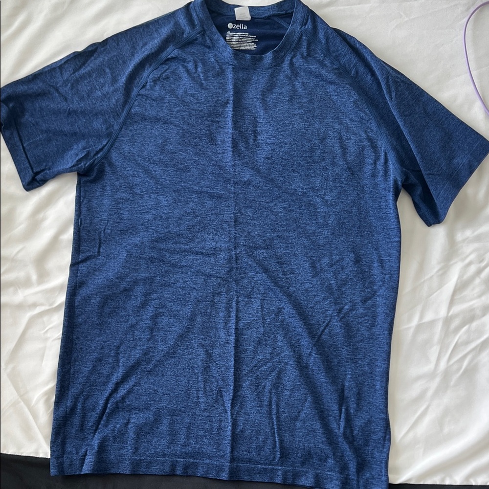 Zella Men's Heathered Navy Tee